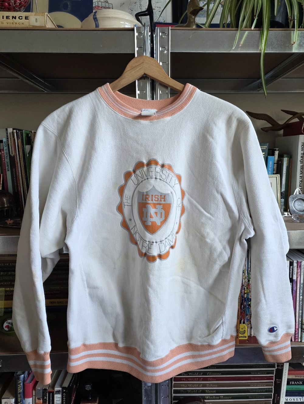 1990s | Notre Dame Reverse Weave Champion Sweatshirt